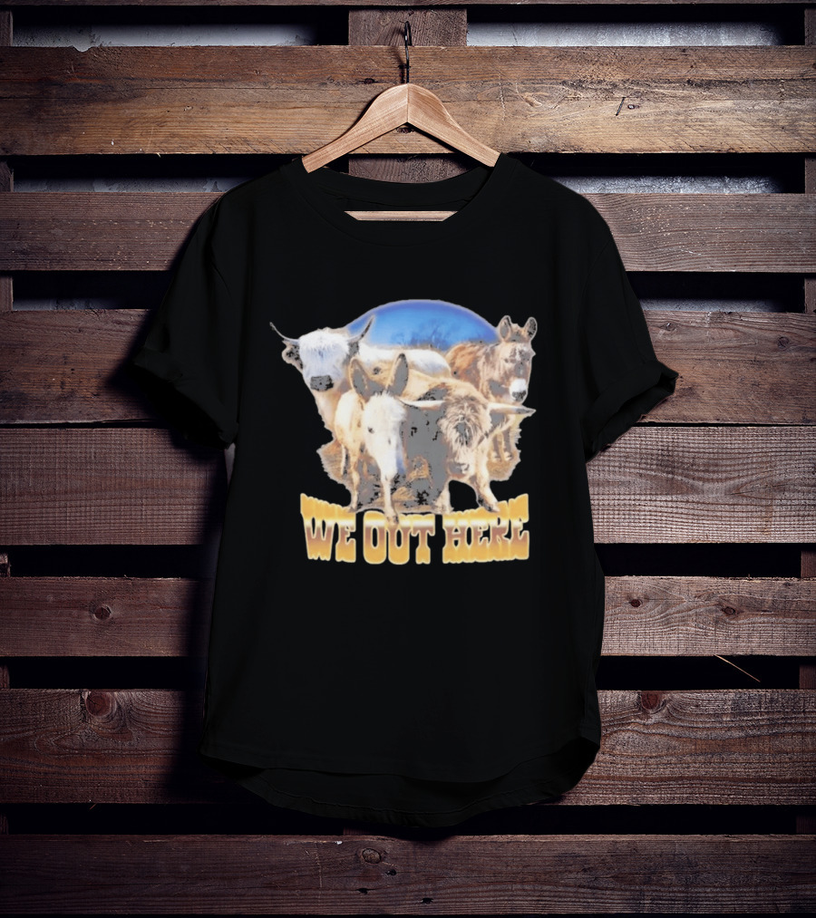 Jelly Roll We Out Here Western Animals Scene T-Shirt