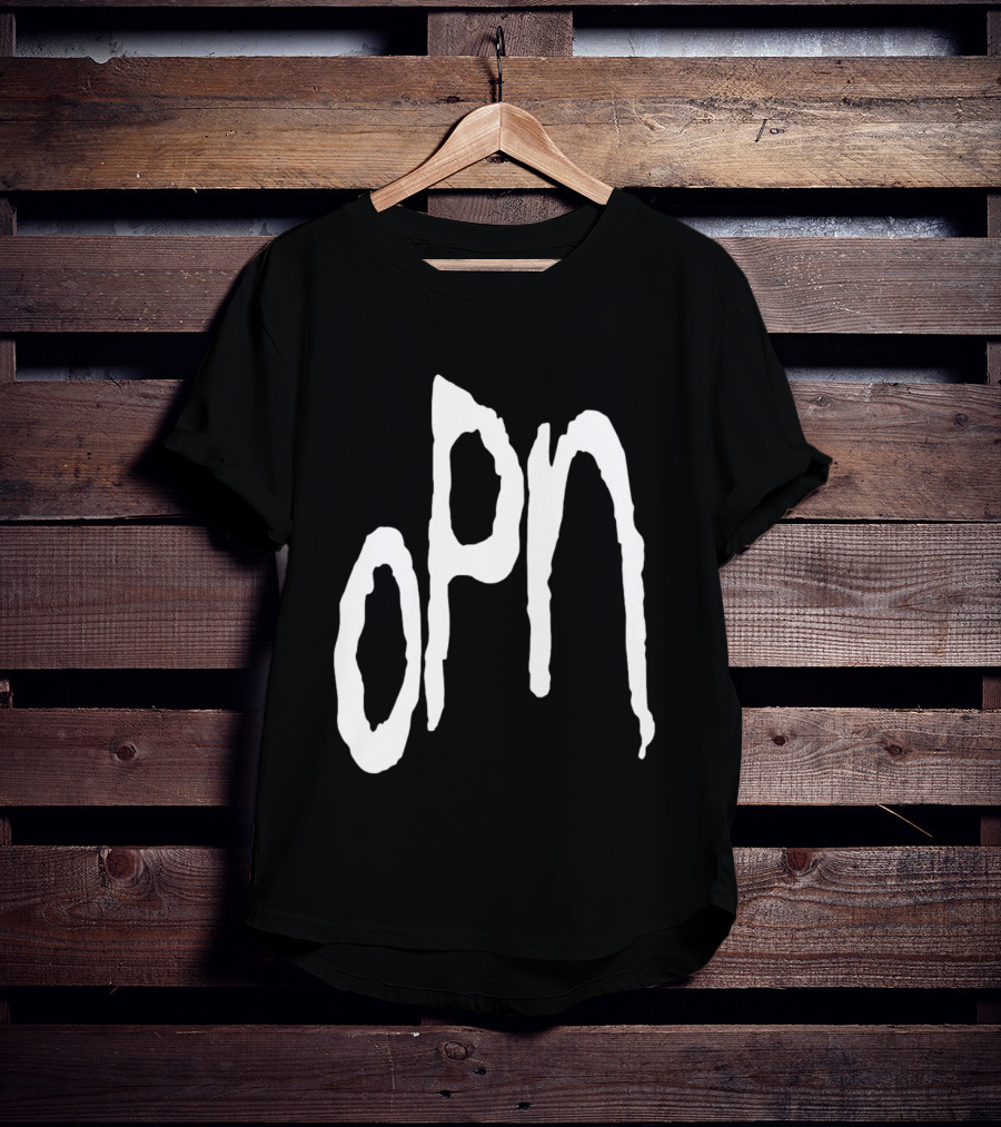 Oneohtrix Point Never OPN Stylized Text Hipster Band T-Shirt