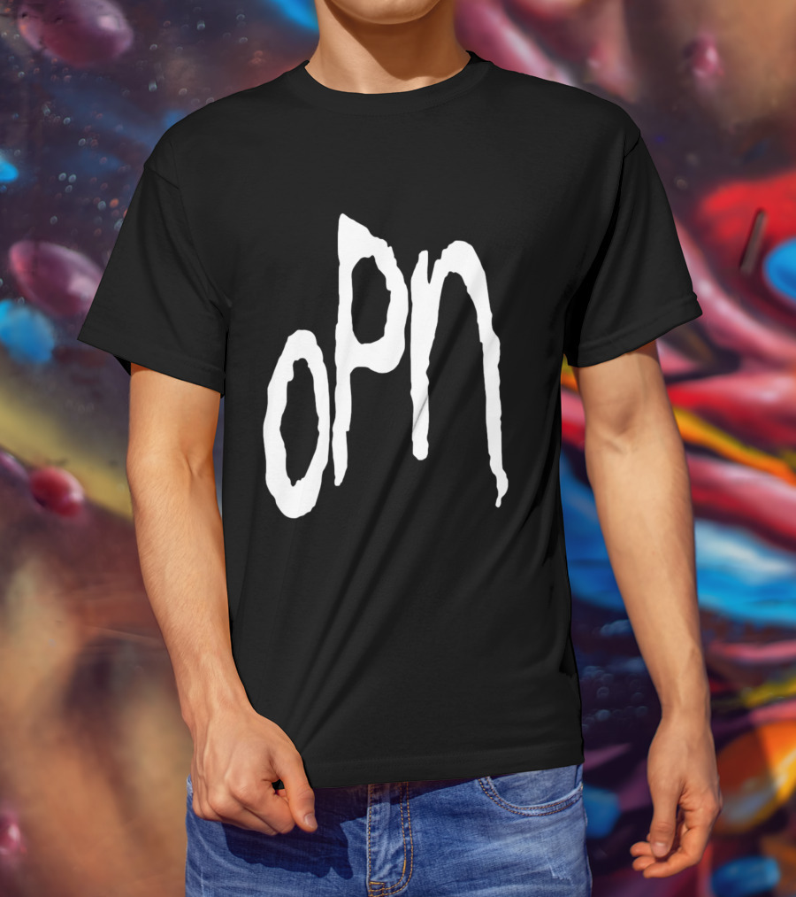 Oneohtrix Point Never OPN Stylized Text Hipster Band T-Shirt