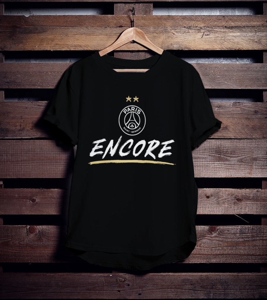 Paris Saint Germain Encore Eiffel Tower Fleur De Lis France PSG T-Shirt