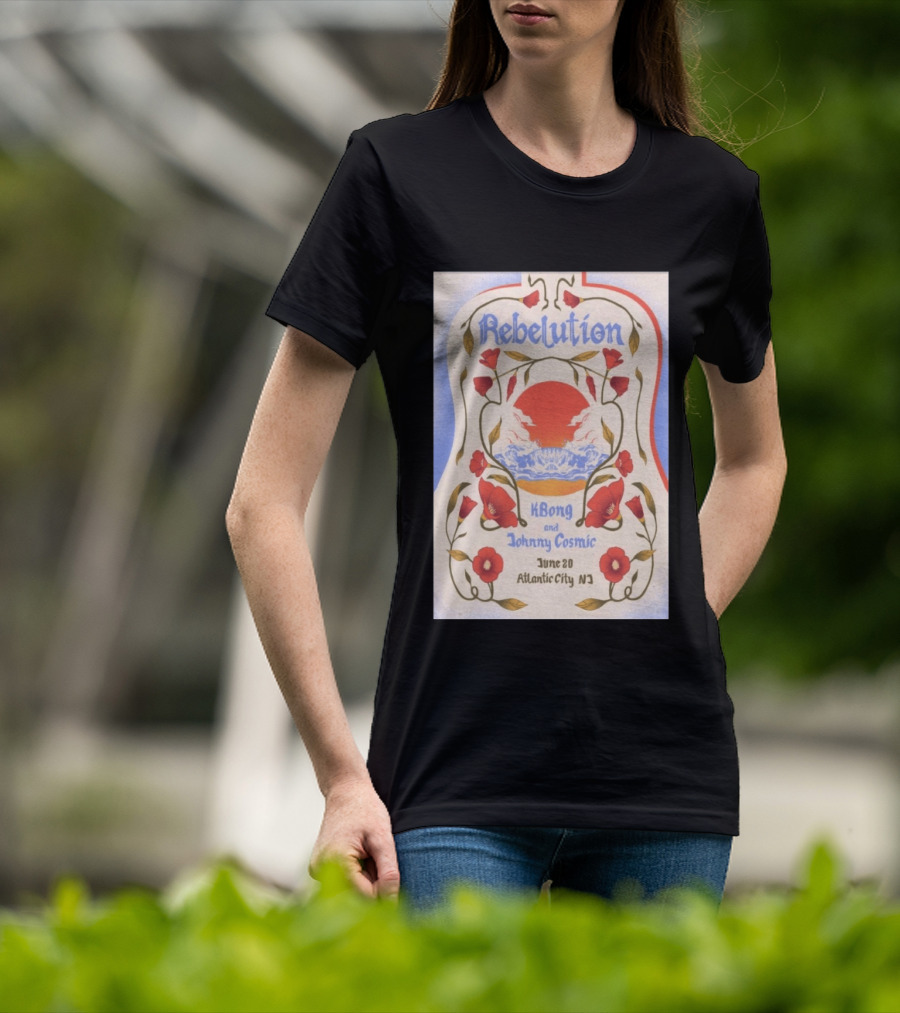 Rebelution KBong Johnny Cosmic June 20 Atlantic City NJ T-Shirt