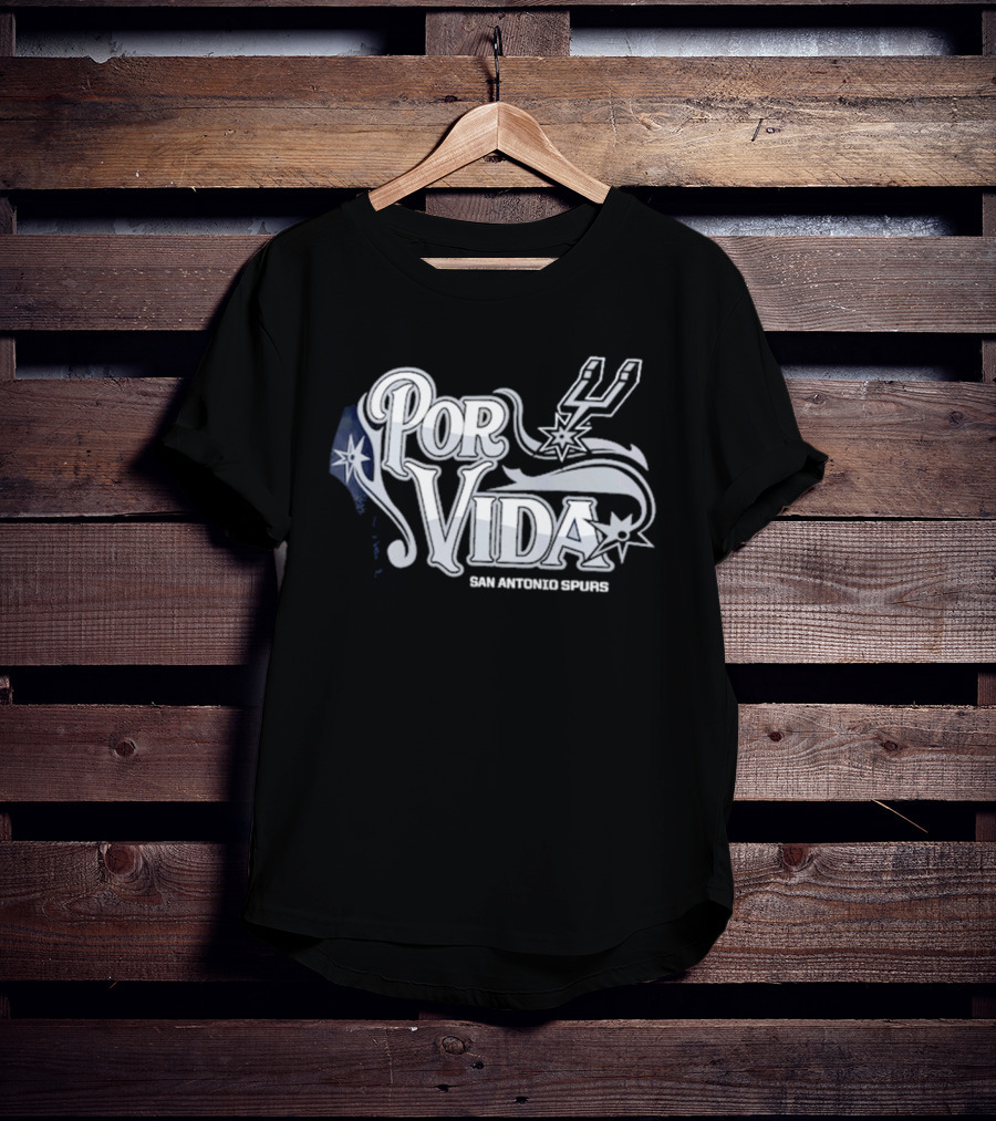 San Antonio Spurs Por Vida Spurs Logo Half Court Offense T-Shirt