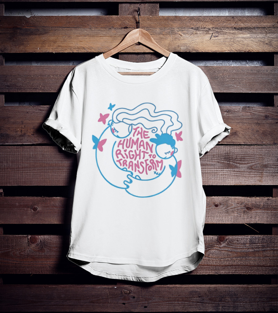 The Human Right To Transform Butterfly Pride Equality Freedom T-Shirt
