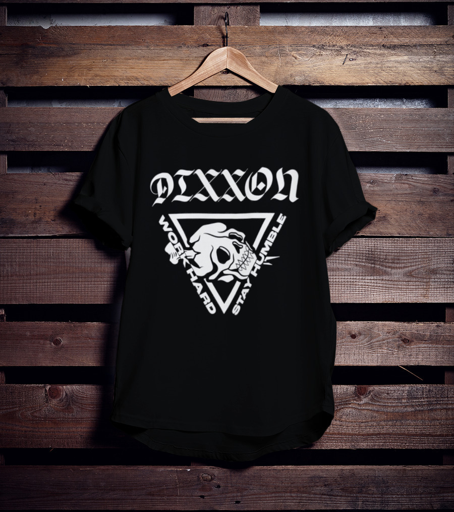 Dixxon Work Hard Stay Humble Skeleton Motorcycle T-Shirt