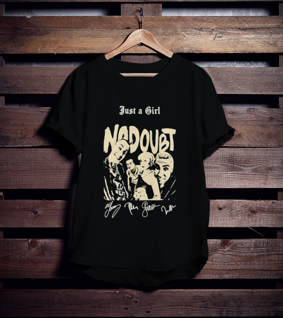 Just A Girl No Doubt Members Signatures T-Shirt