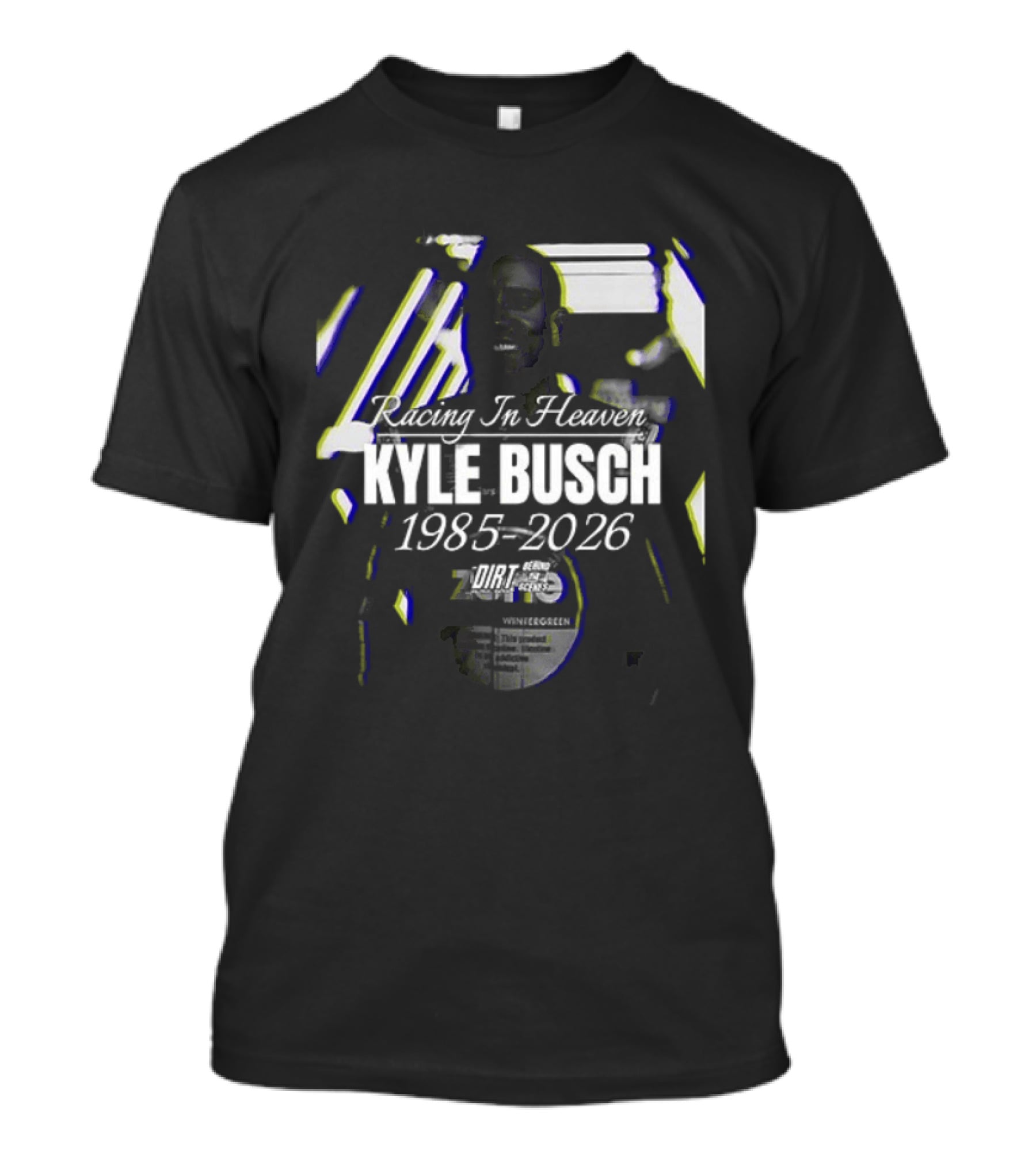 Racing In Heaven Kyle Busch NASCAR Cup Series 1985 2026 T-Shirt