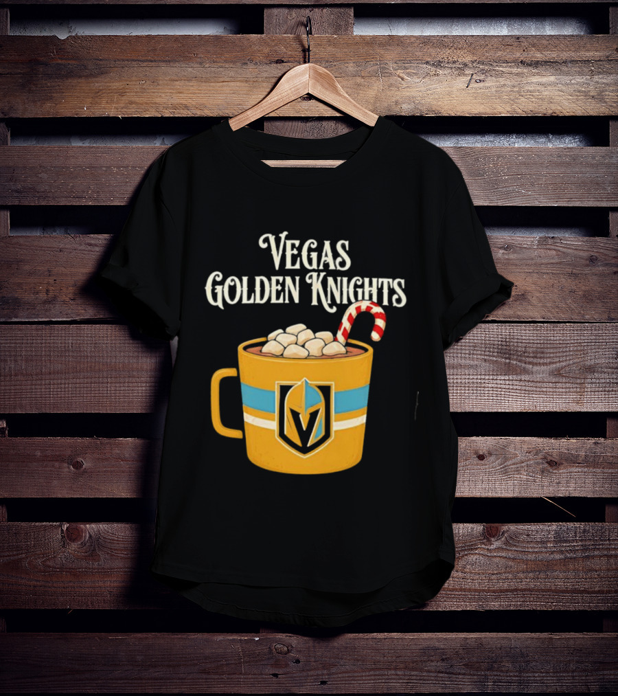 Vegas Golden Knights With Candy Cane Richmond T-Shirt