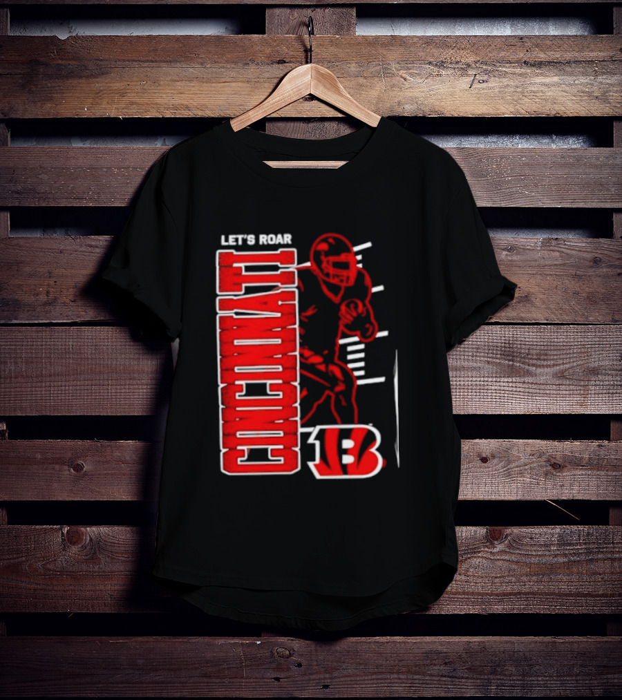 Cincinnati Bengals Football Let's Roar 13 T-Shirt
