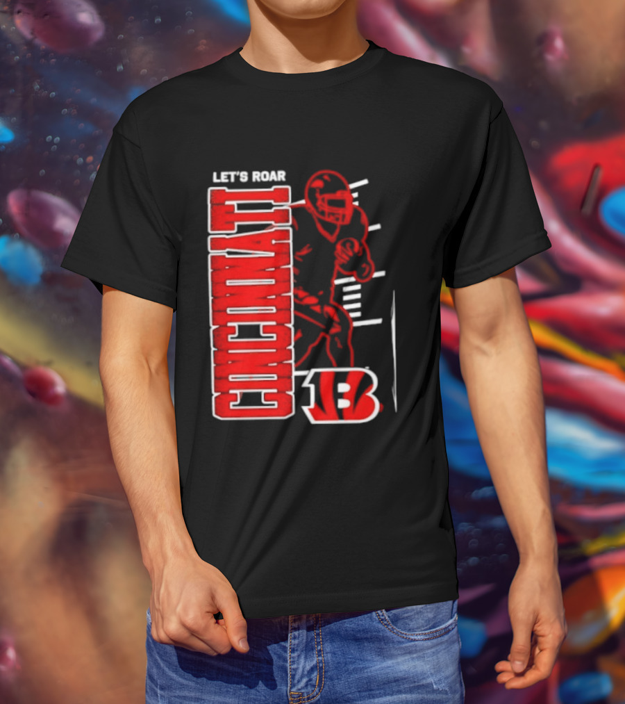 Cincinnati Bengals Football Let's Roar 13 T-Shirt