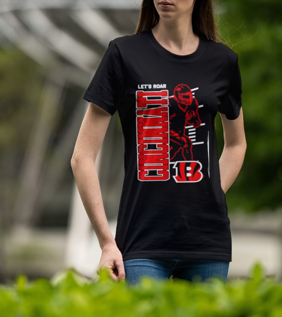 Cincinnati Bengals Football Let's Roar 13 T-Shirt