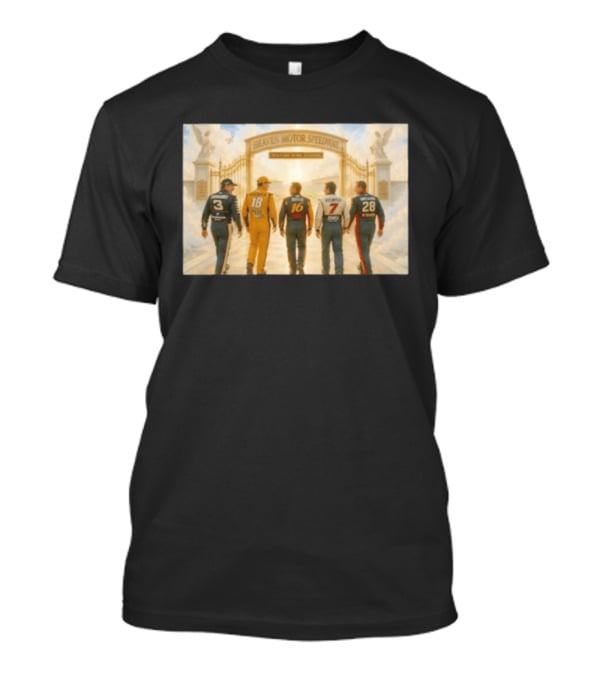 Earnhardt Busch Biffle Kulwicki Allison Heaven Motor Speedway Welcome Home Legends T-Shirt