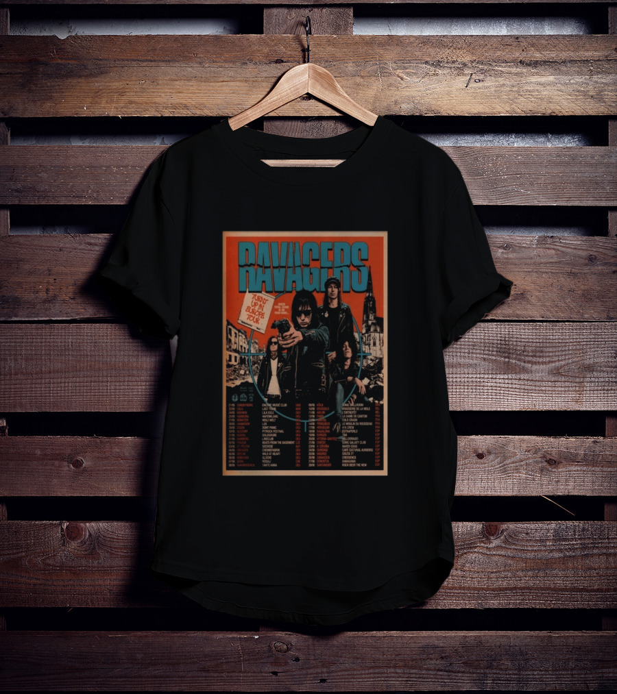 RAVAGERS Turnt Up In Europe 2026 Tour Dates And Cities T-Shirt