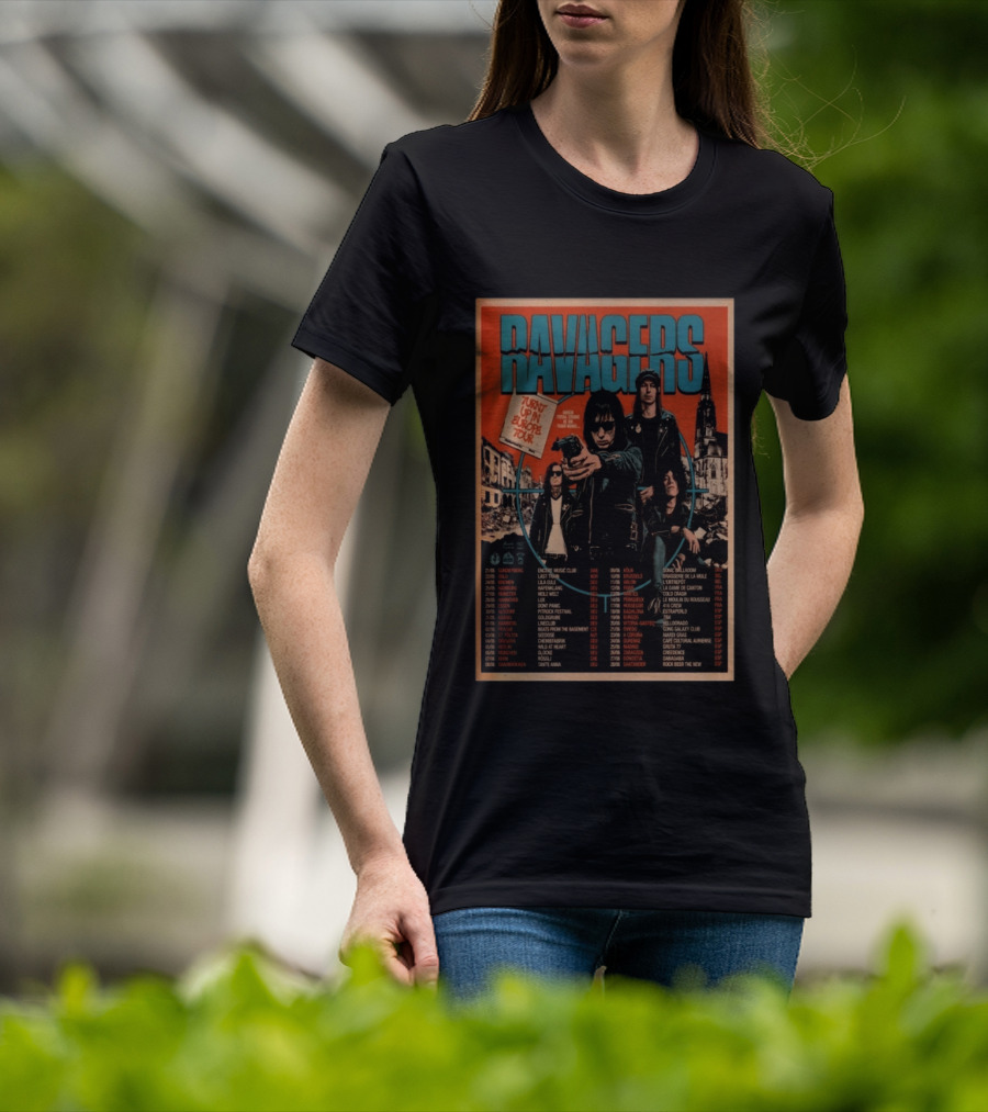 RAVAGERS Turnt Up In Europe 2026 Tour Dates And Cities T-Shirt