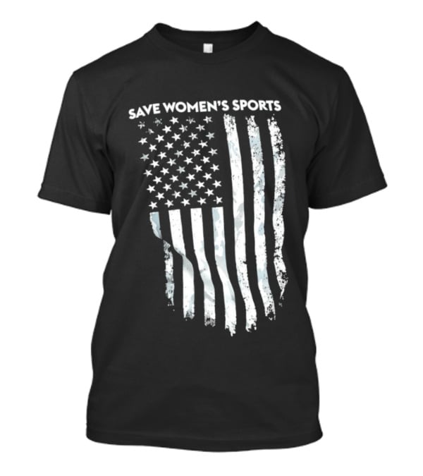 Save Women's Sports American Flag Stars And Stripes T-Shirt