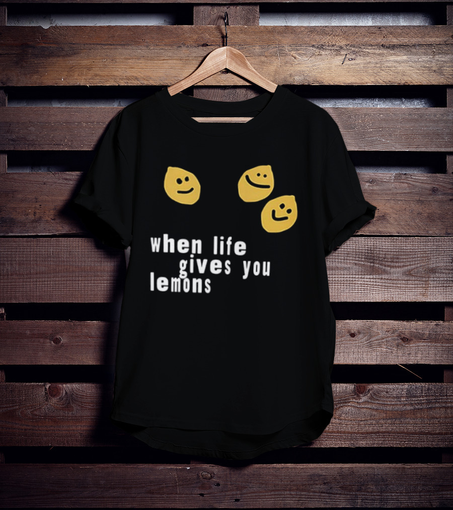 Jesus Lemonade When Life Gives You Lemons Smiley Faces T-Shirt
