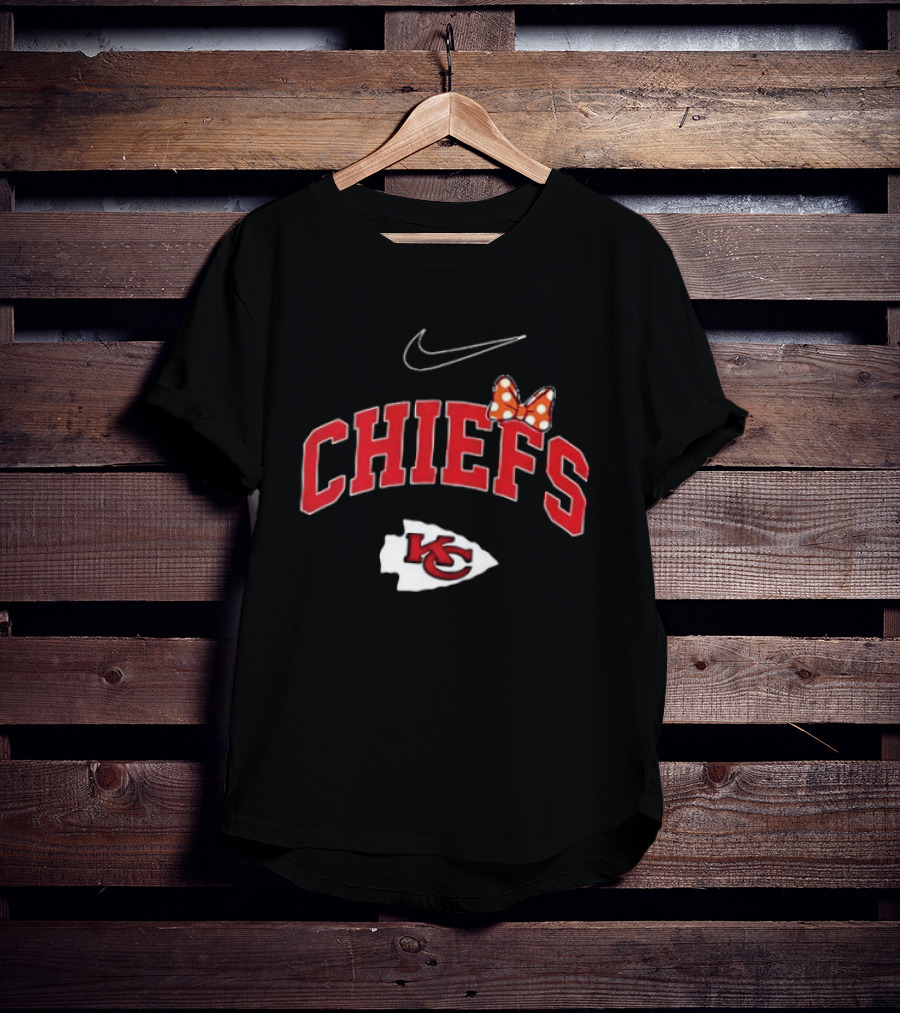 Kansas City Chiefs Boo To You Fa Boo Lous Chiefs Nike Bow KC T-Shirt