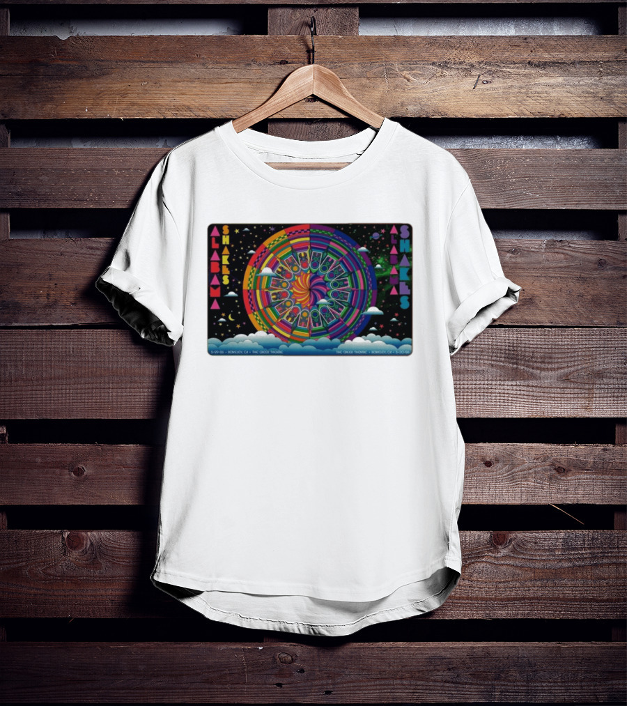 Alabama Shakes Concert The Greek Theatre Berkeley CA 5 29 26 Psychedelic Rainbow Spiral Clouds And Stars T-Shirt