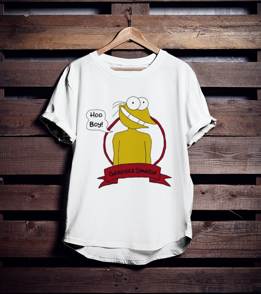 Hoo Boy Graggle Simpson Cartoon T-Shirt