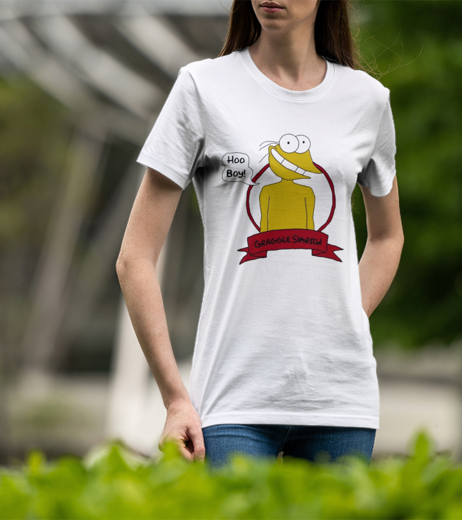 Hoo Boy Graggle Simpson Cartoon T-Shirt
