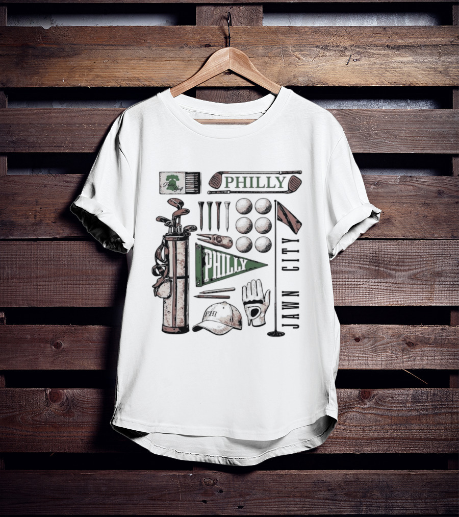 Philly Jawn Philadelphia Golf City Phi T-Shirt