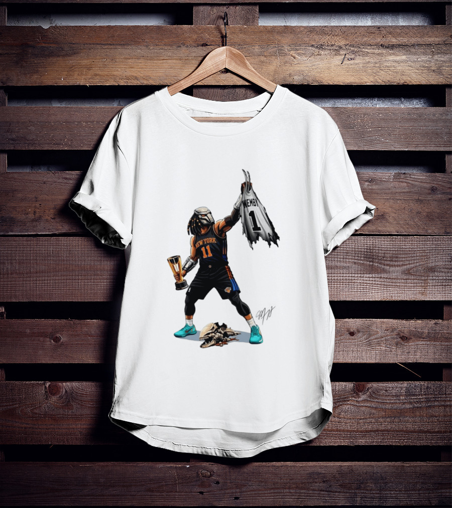 Jalen Brunson New York Knicks Wemby NBA Basketball Cartoon 11 Trophy T-Shirt