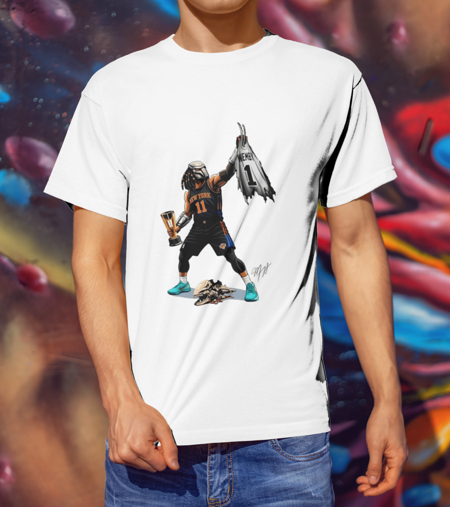 Jalen Brunson New York Knicks Wemby NBA Basketball Cartoon 11 Trophy T-Shirt