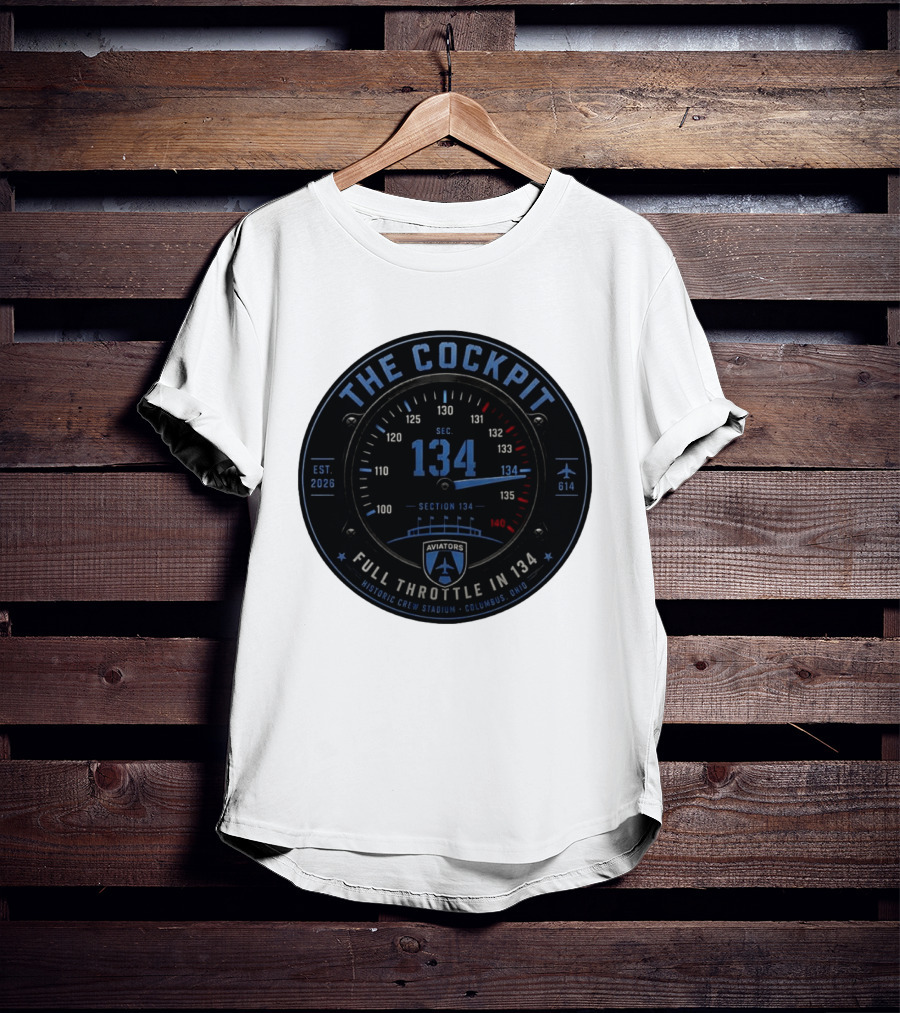 The Cockpit Aviators Full Throttle At Historic Crew Stadium Columbus Ohio Section 134 T-Shirt