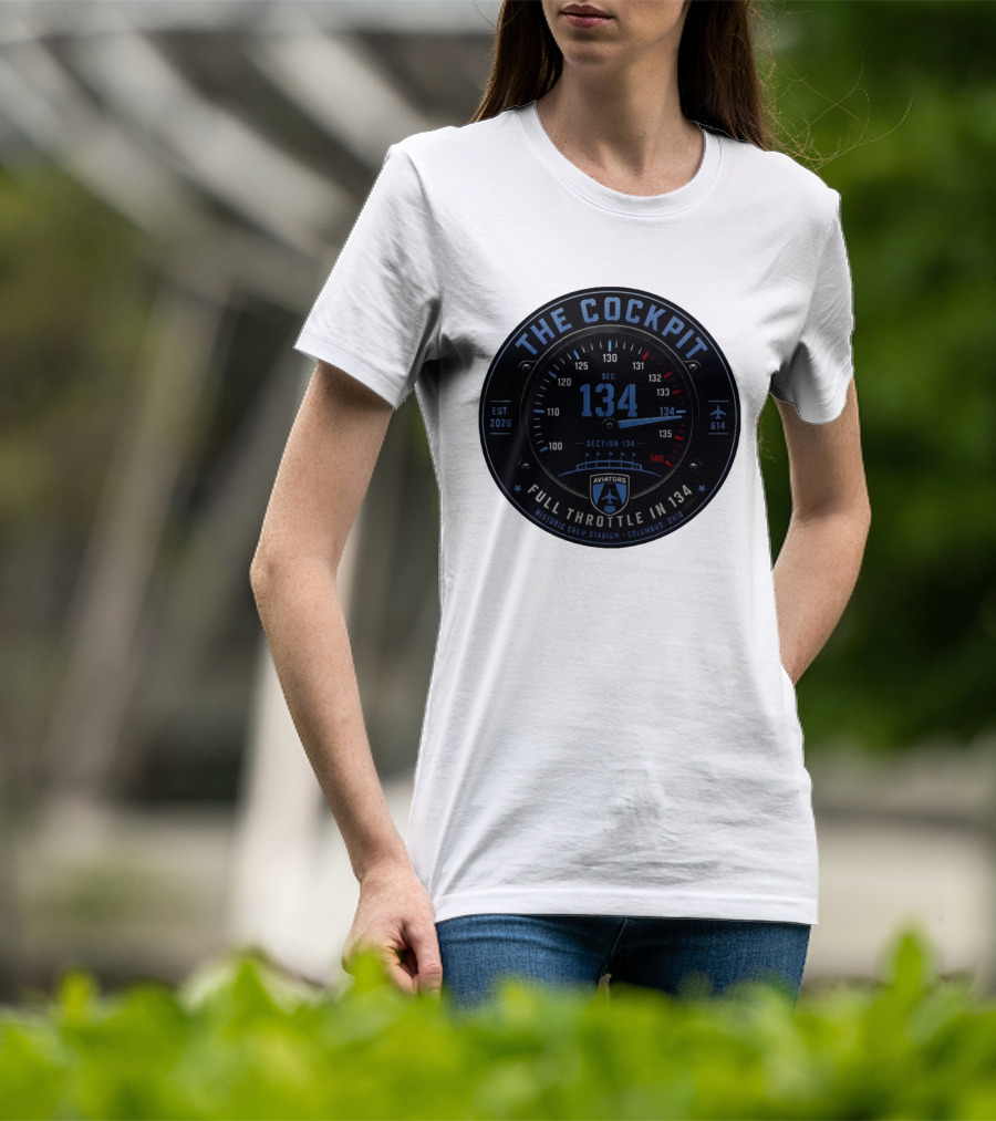 The Cockpit Aviators Full Throttle At Historic Crew Stadium Columbus Ohio Section 134 T-Shirt
