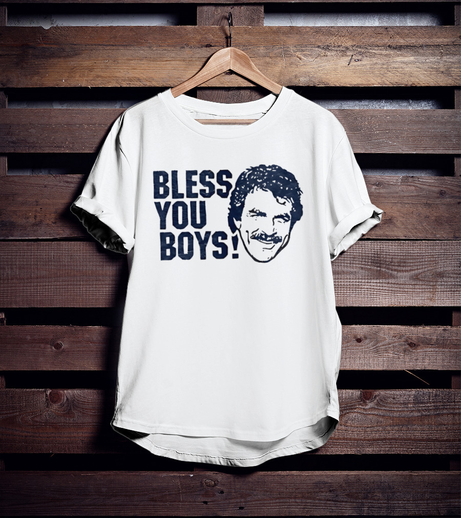 Bless You Boys Tom Selleck Detroit Tigers T-Shirt