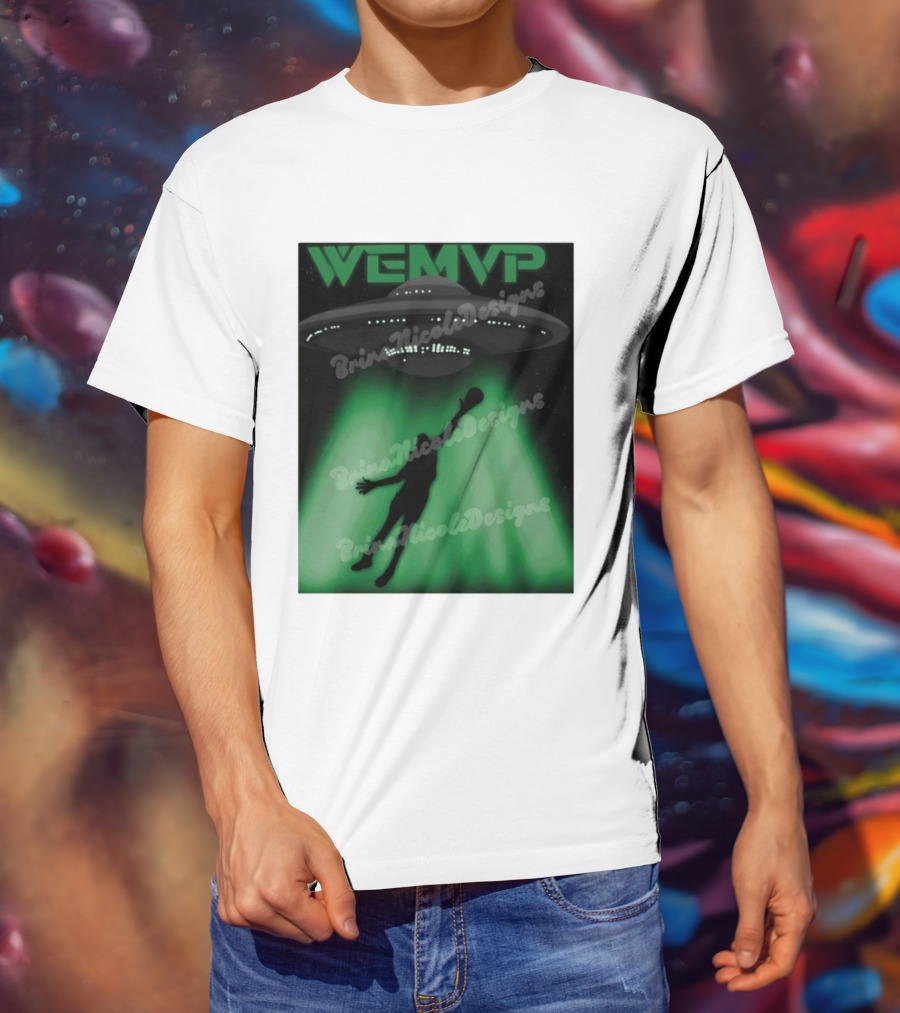 WEMVP Wemby Alien UFO San Antonio Spurs Basketball NBA 2026 T-Shirt