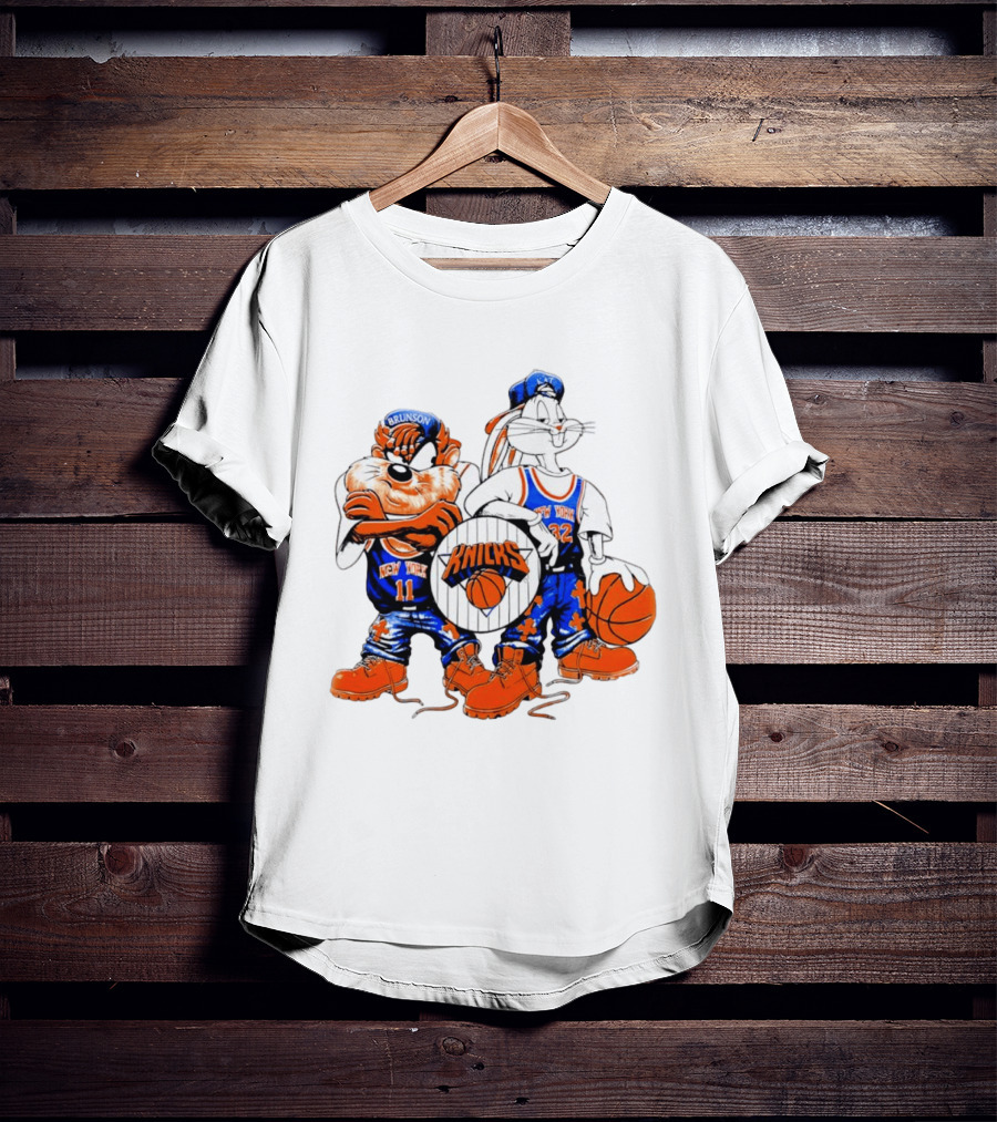 Taz Bugs Bunny New York Knicks Brunson Anthony Towns NBA T-Shirt