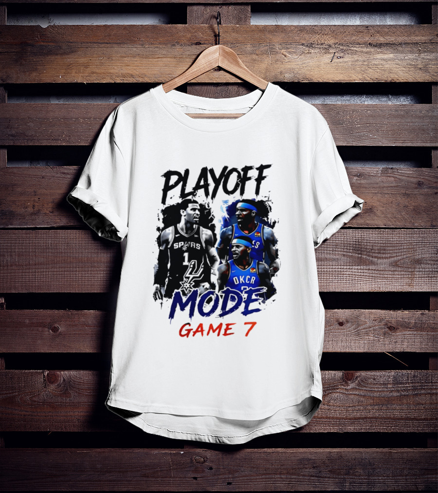 Playoff Mode Game 7 Victor Wembanyama San Antonio Spurs Vs Shai Gilgeous Alexander Oklahoma City Thunder T-Shirt
