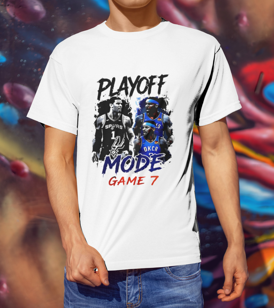 Playoff Mode Game 7 Victor Wembanyama San Antonio Spurs Vs Shai Gilgeous Alexander Oklahoma City Thunder T-Shirt