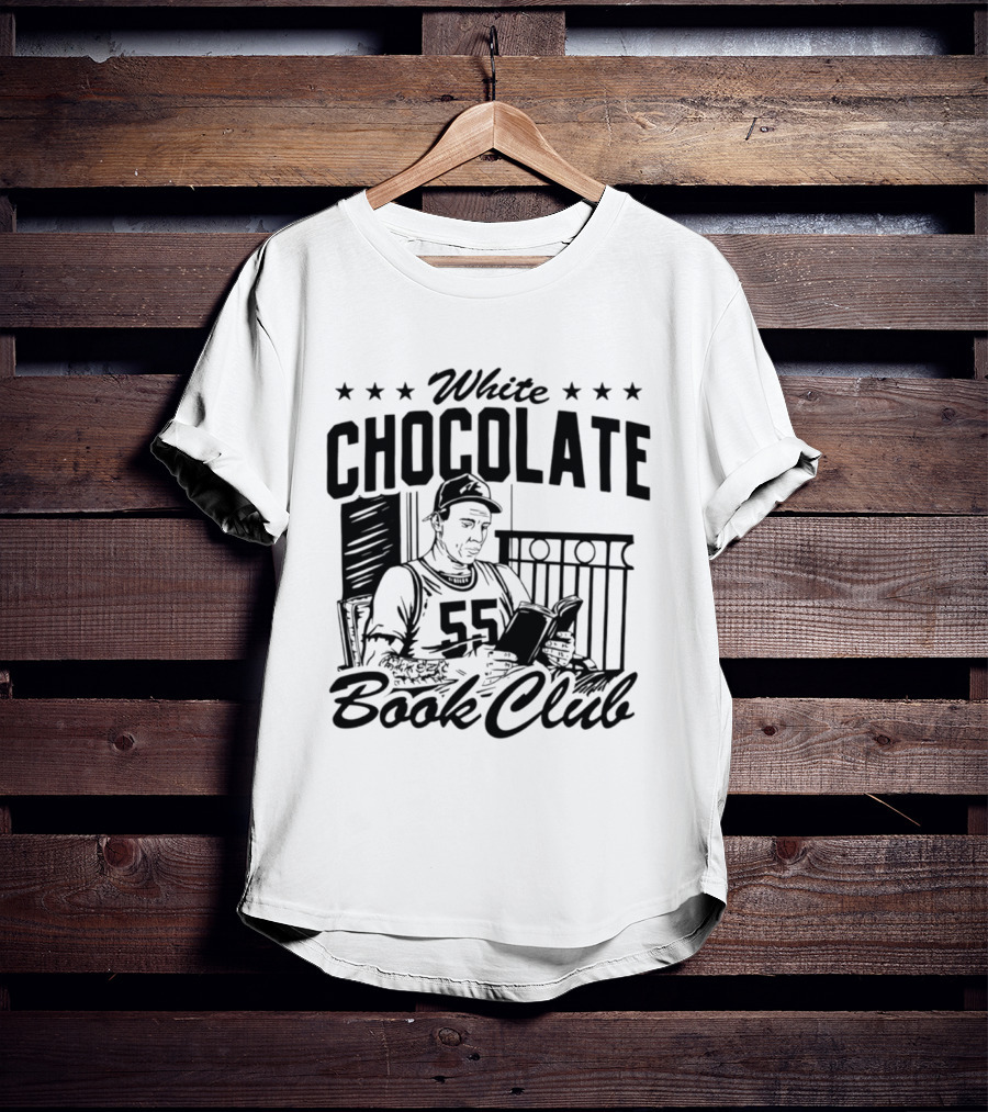 White Chocolate Book Club 55 Star Jersey Reader T-Shirt