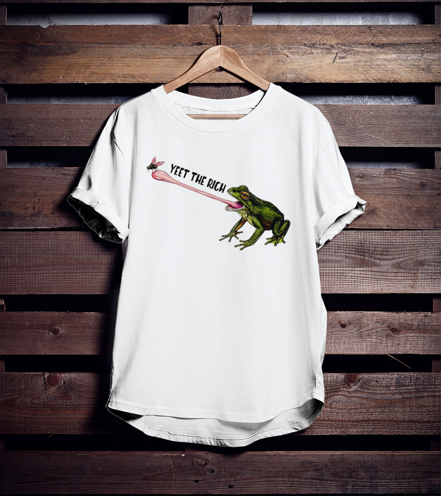 Yeet The Rich Frog With Fly Tongue Capture T-Shirt