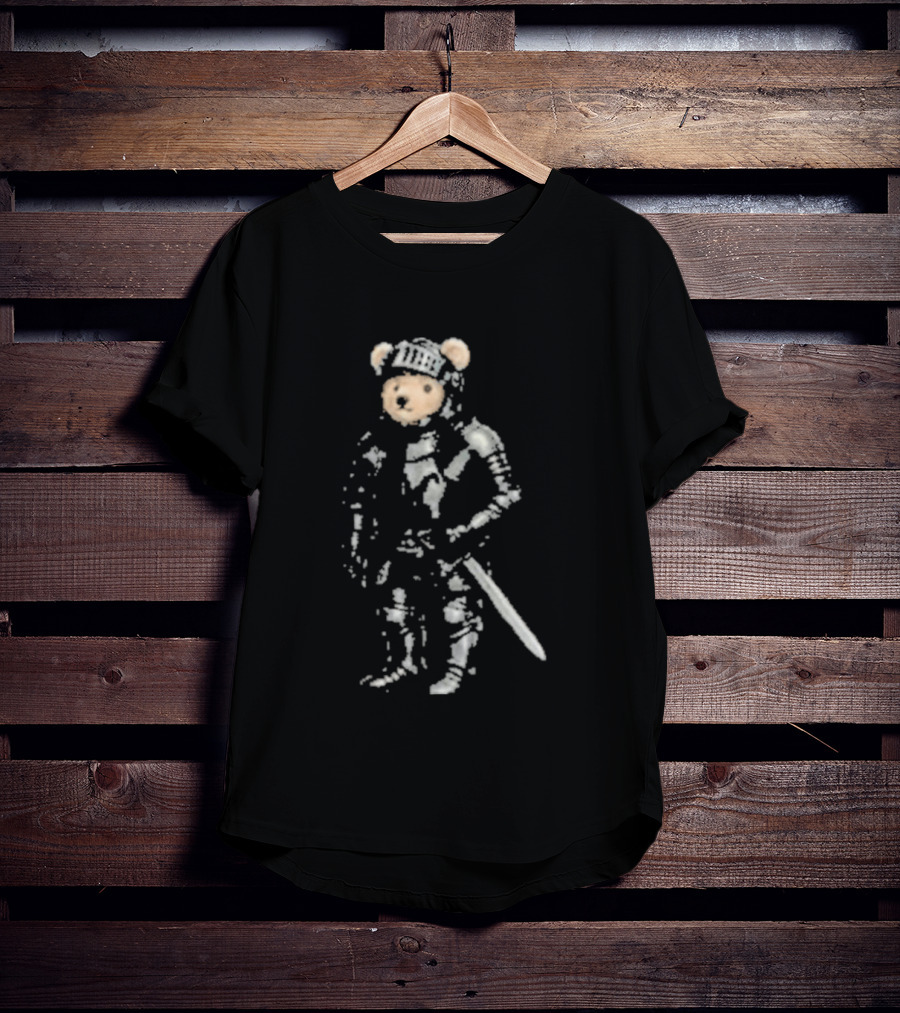 8Thwndr Armored Bear Knight With Sword T-Shirt