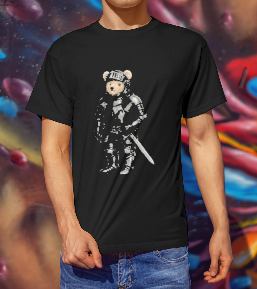 8Thwndr Armored Bear Knight With Sword T-Shirt