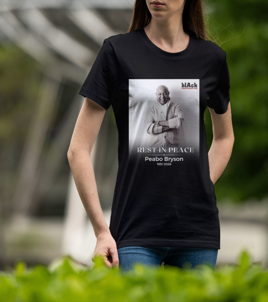Rest In Peace Peabo Bryson 1951 2026 Black Americaweb T-Shirt