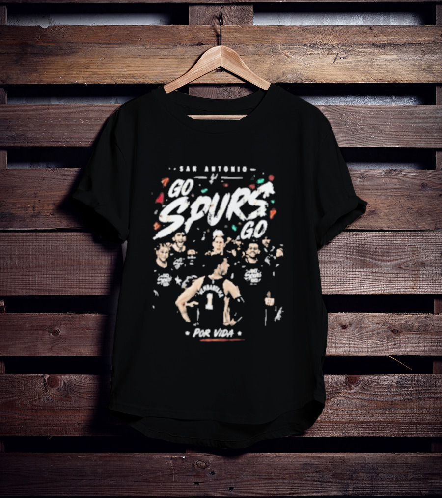 San Antonio Spurs Wembanyama Por Vida Spurs 60 Basketball Team T-Shirt