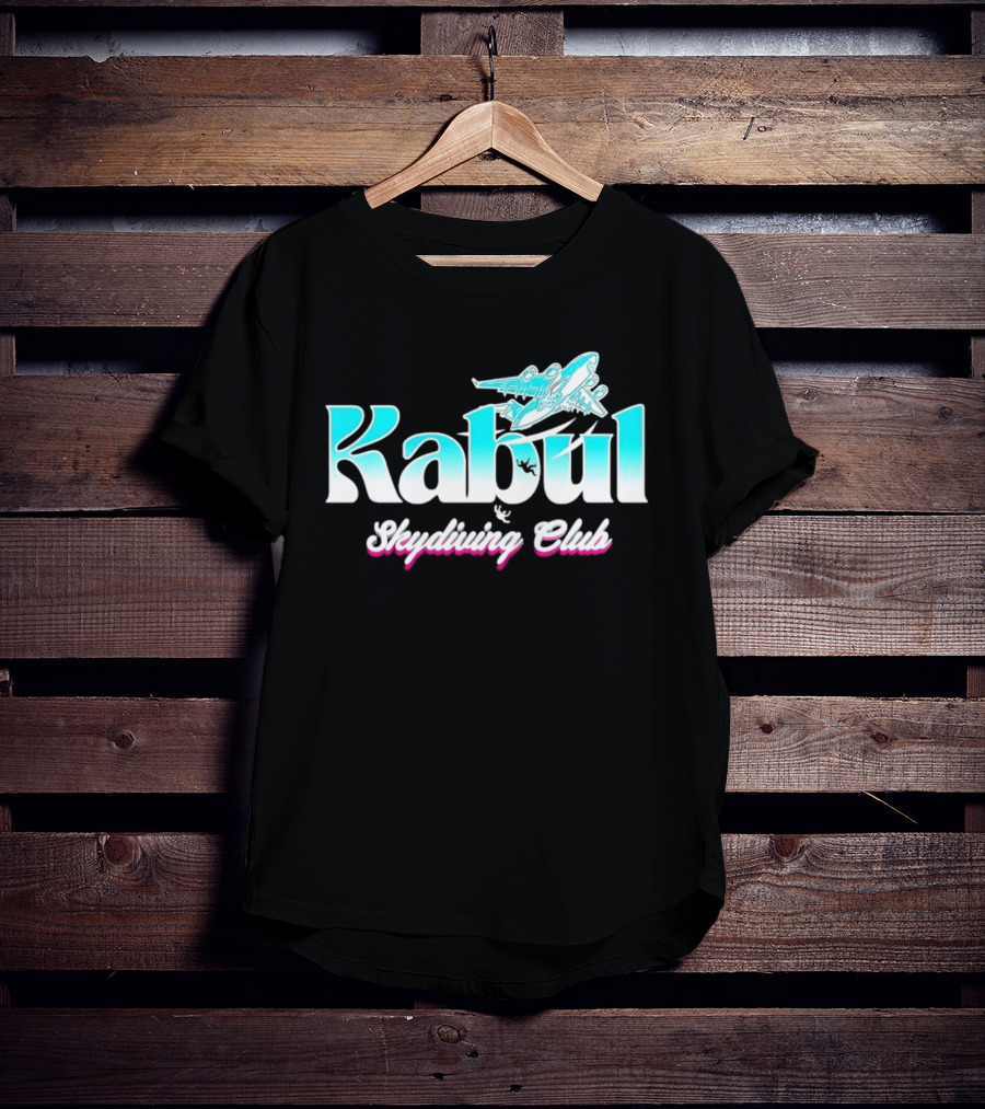 Kabul Skydiving Club Airplane Adventure T-Shirt