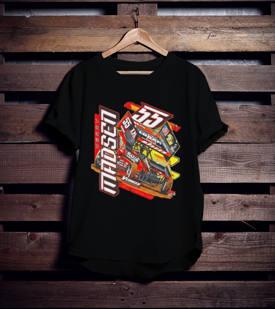 Kerry Madsen 55 Vermeer Logan Madsen Racing Sprint Car Maxim Too Much Grip T-Shirt