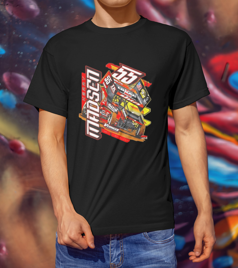 Kerry Madsen 55 Vermeer Logan Madsen Racing Sprint Car Maxim Too Much Grip T-Shirt