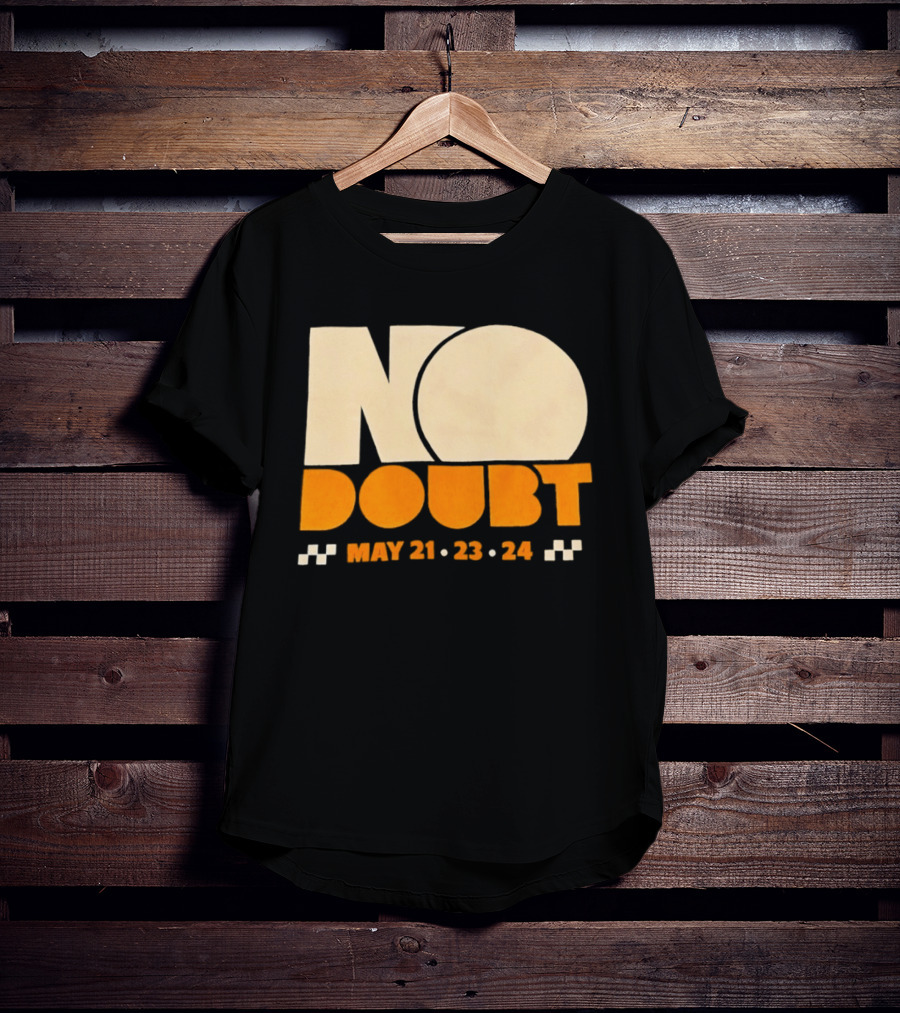 No Doubt Tour May 21 23 24 Checkered T-Shirt