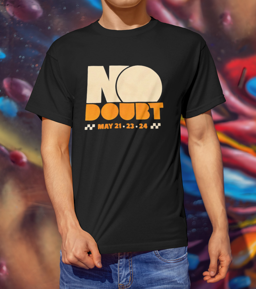 No Doubt Tour May 21 23 24 Checkered T-Shirt