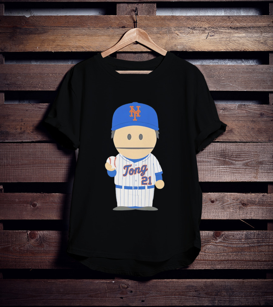 New York Mets Jonah Tong Canadian Canon 21 Baseball T-Shirt