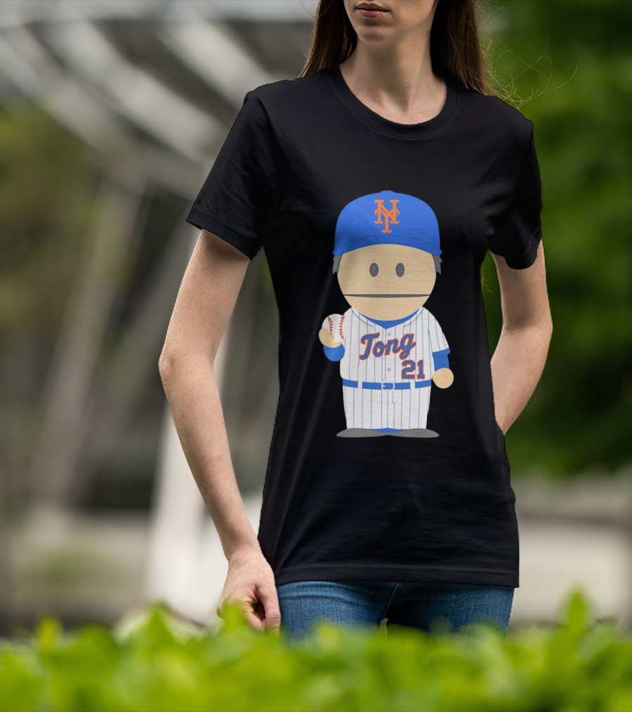 New York Mets Jonah Tong Canadian Canon 21 Baseball T-Shirt