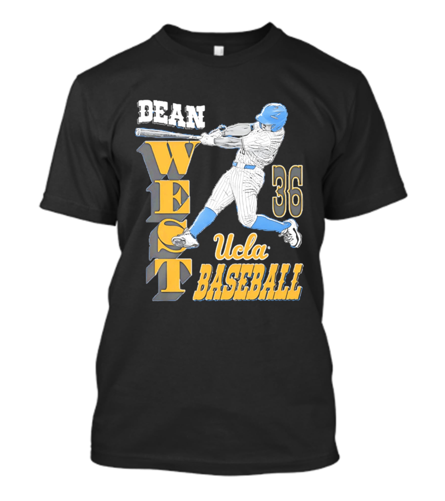 Dean West UCLA Baseball 36 NCAA T-Shirt