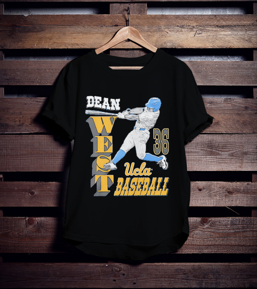 Dean West UCLA Baseball 36 NCAA T-Shirt