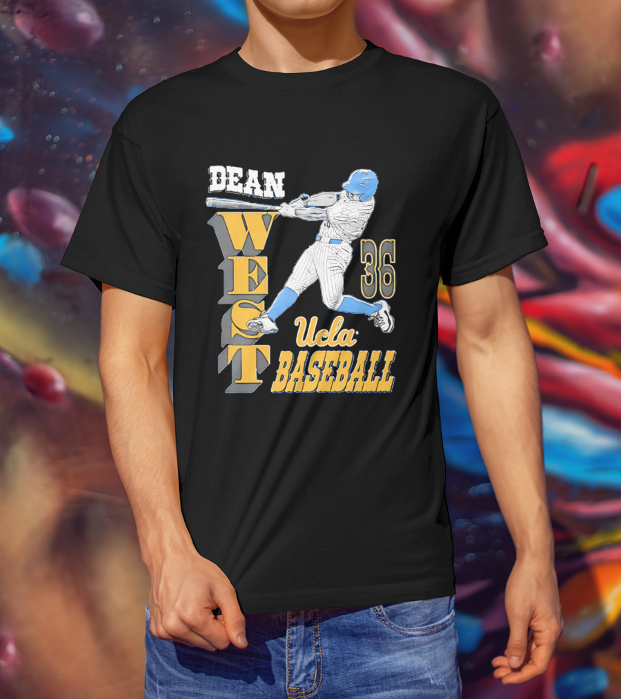 Dean West UCLA Baseball 36 NCAA T-Shirt