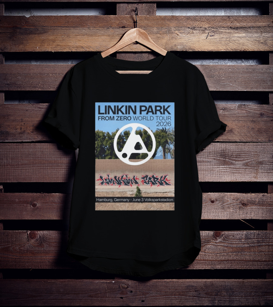 Linkin Park From Zero World Tour 2026 Hamburg Germany June 3 Volksparkstadion T-Shirt
